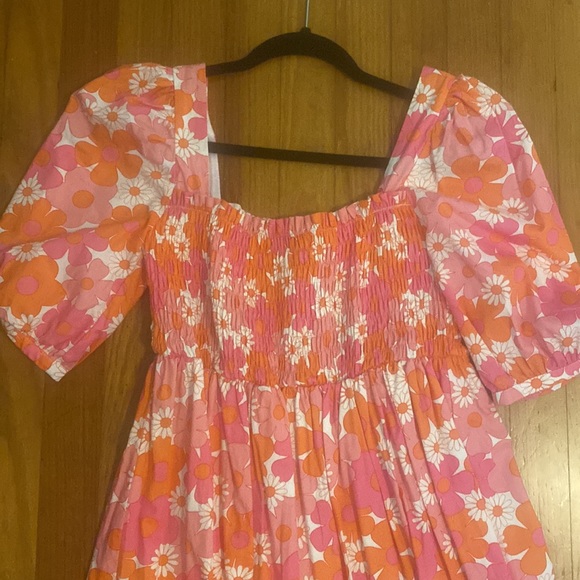 Collective the Label Pink and Orange Floral Dress - Picture 2 of 3